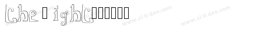 the night字体转换